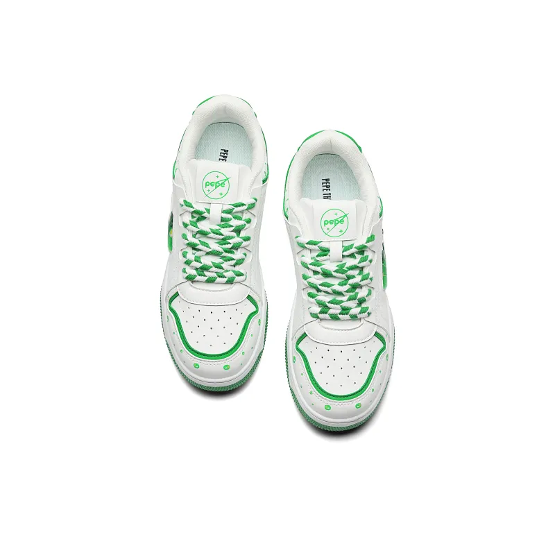 Pepe The Frog Low Top Skateboard Shoes Men's-15