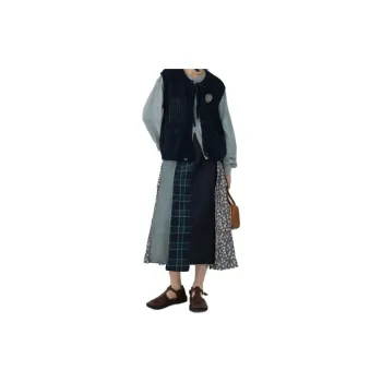 XIANSINIAO Denim Long Skirt Women's
