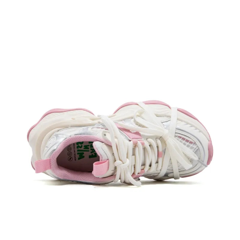 FALLINMISS Star Sea Shoe Series Lightweight Height Increasing Low Top Chunky Sneakers Women's-22