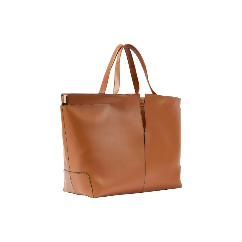TOD'S Cow Leather Handbag Women's Brown-1