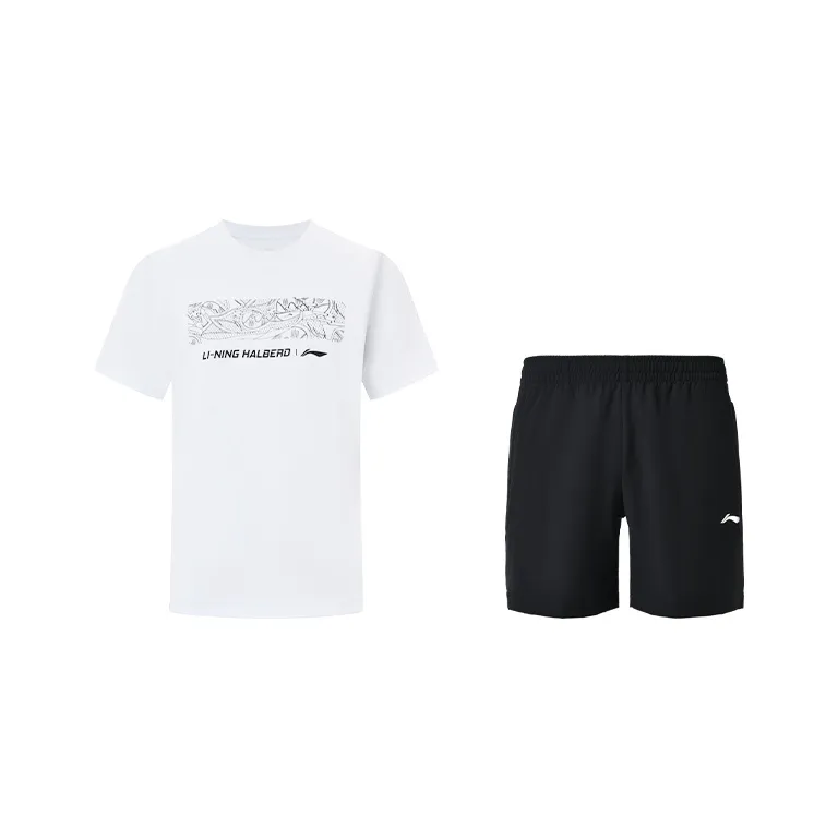 LiNing Badminton Series Casual Sportswear Unisex White Black-0