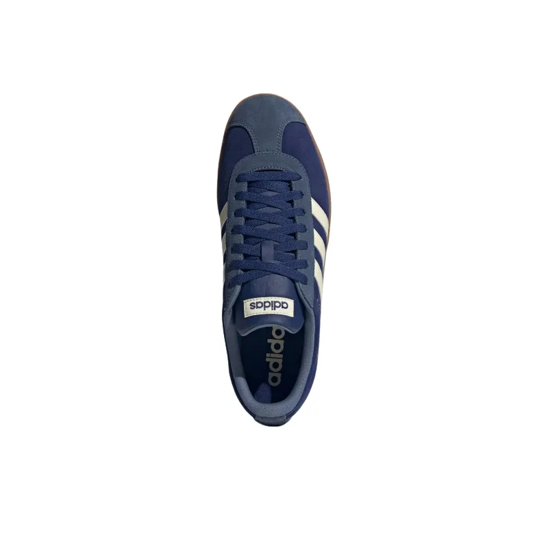 Adidas Vl Court Classic Anti Slip Wear Resistant Low Top Skateboard Shoes Unisex Dark Blue-4