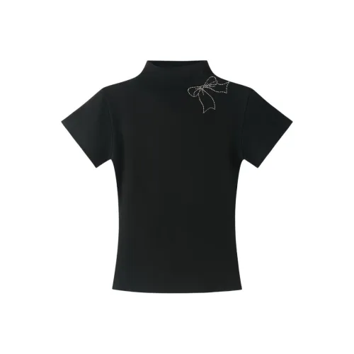 DOKZB T Shirts Women's Black