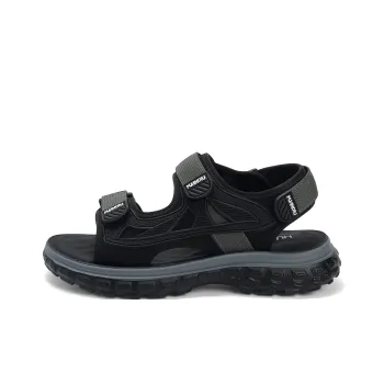 HUANQIU Beach Sandals Men Black