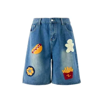Garbege Denim Shorts Women's Blue