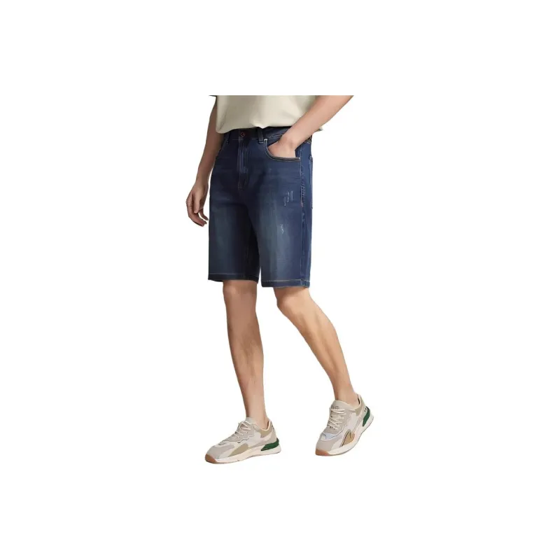 ARTSDON Denim Shorts Men Dark Blue-1
