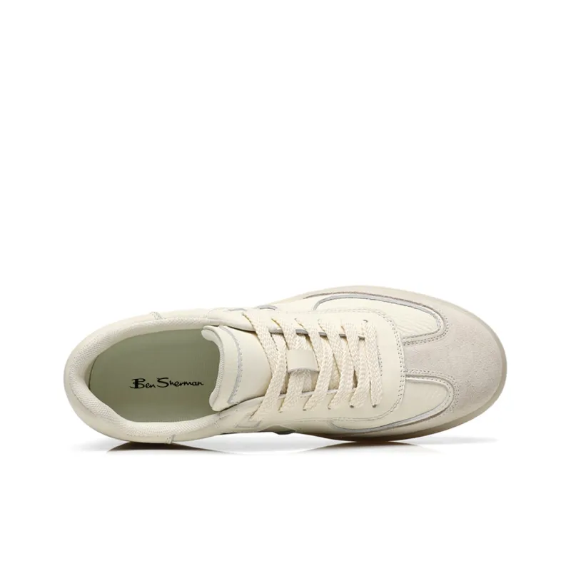 BEN SHERMAN Anti Slip Wear Resistant Low Top Skateboard Shoes Men's White-2