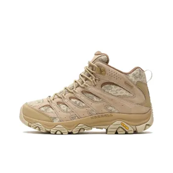 MERRELL MOAB 3 Anti Slip Wear Resistant Mid Top Outdoor Shoes Men's Beige Brown