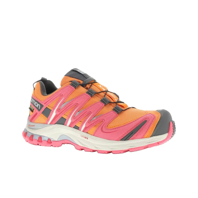 SALOMON XA PRO 3D Anti Slip Wear Resistant Low Top Hiking Shoes Women's Orange Red-2