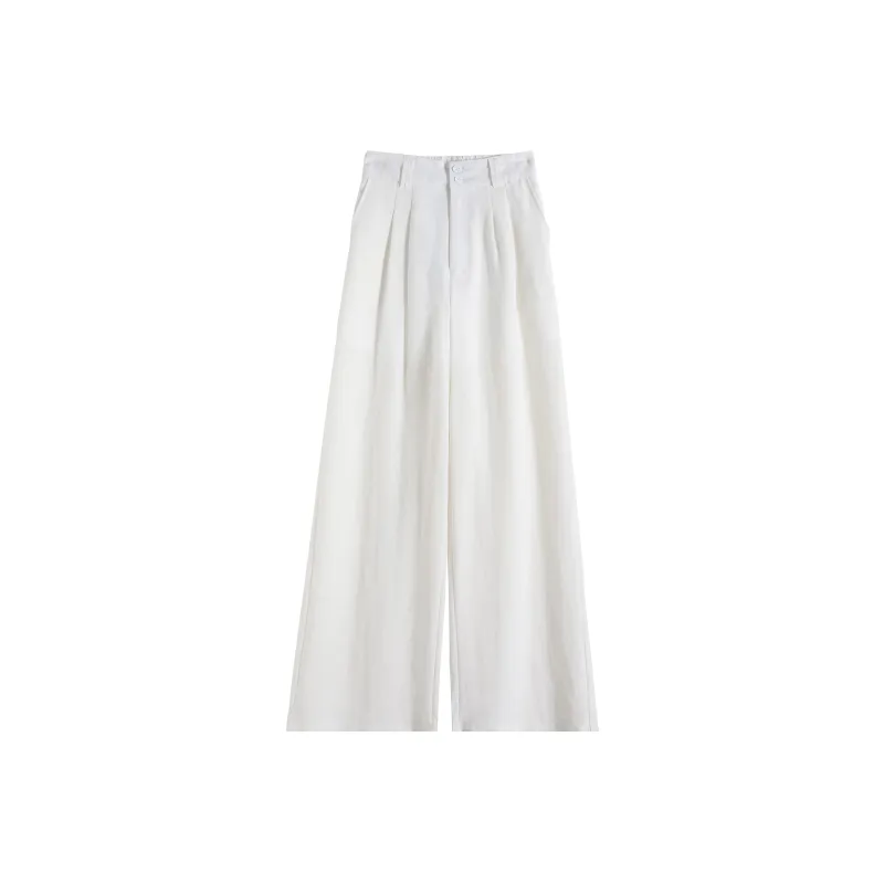 HTHK Casual Pants Women's White/Khaki/Navy Blue-0