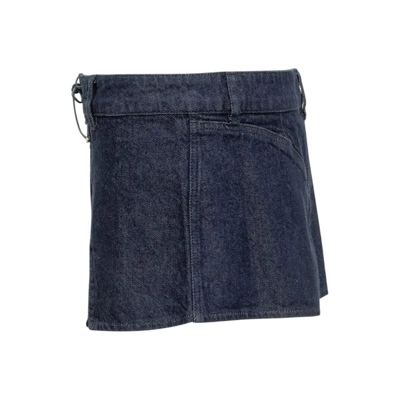 Ludovic De Saint Sernin Denim Short Skirts Women's Blue-2