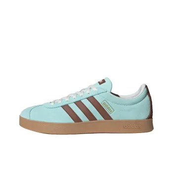 Adidas Vl Court Classic Anti Slip Wear Resistant Low Top Skateboard Shoes Unisex Blue