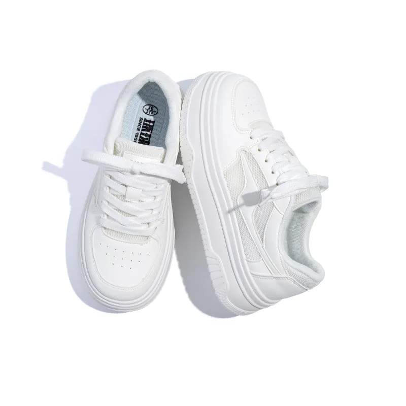 HUANQIU Lightweight Breathable Height Increasing Low Top Skateboard Shoes Women's-6