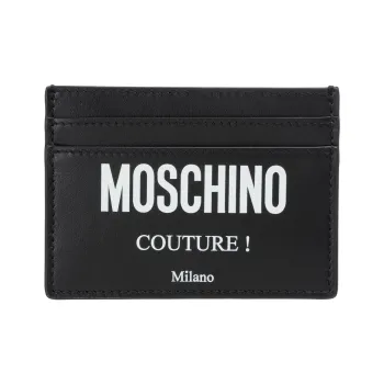 MOSCHINO Couture Logo Print Cardholder
