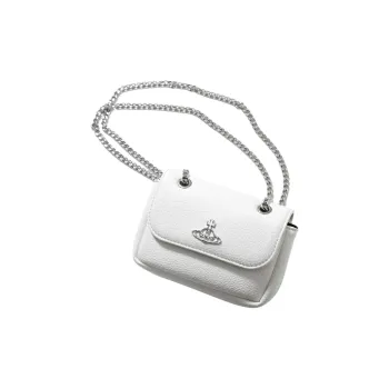 Vivienne Westwood Leather Shoulder Bag Regular Women's White