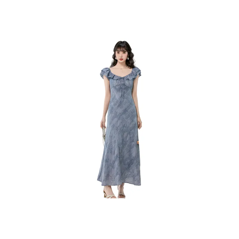 MJ Sleeveless Dresses Women's Haze Blue-0