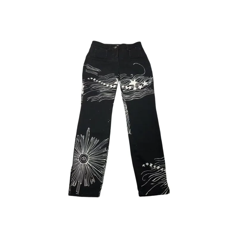 CHANEL Jeans Women's Black-0