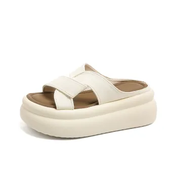 Yang Nianhua Quiet Antibacterial Shock Absorbers Slide Slippers Women's Ecru