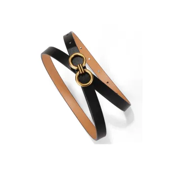 Cows Reign Top Grain Cow Leather Cow Leather Belts Women's 1.4cm