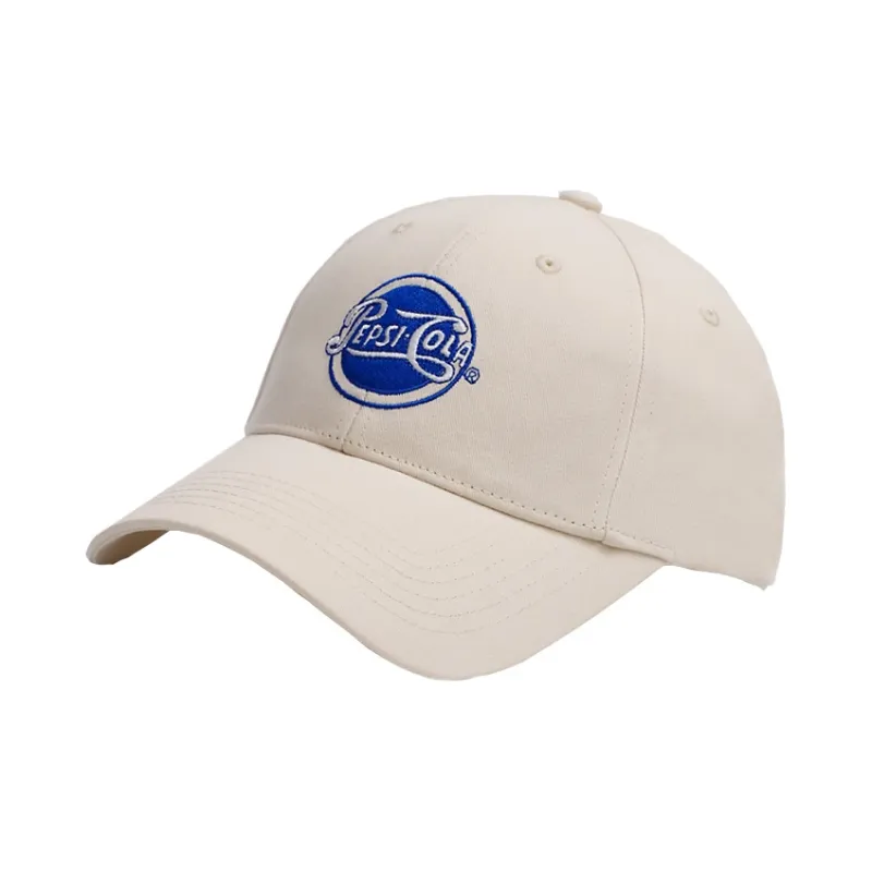 Pepsi Comfortable And Breathable Cotton Wide Brim Baseball Cap For A Slimmer Face Unisex Royal Blue/Blue/Ecru-16