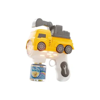 LEHUI TOYS Construction Vehicles Handheld Electric Sound And Light 12 Eyelets Excavators Bubble Machines