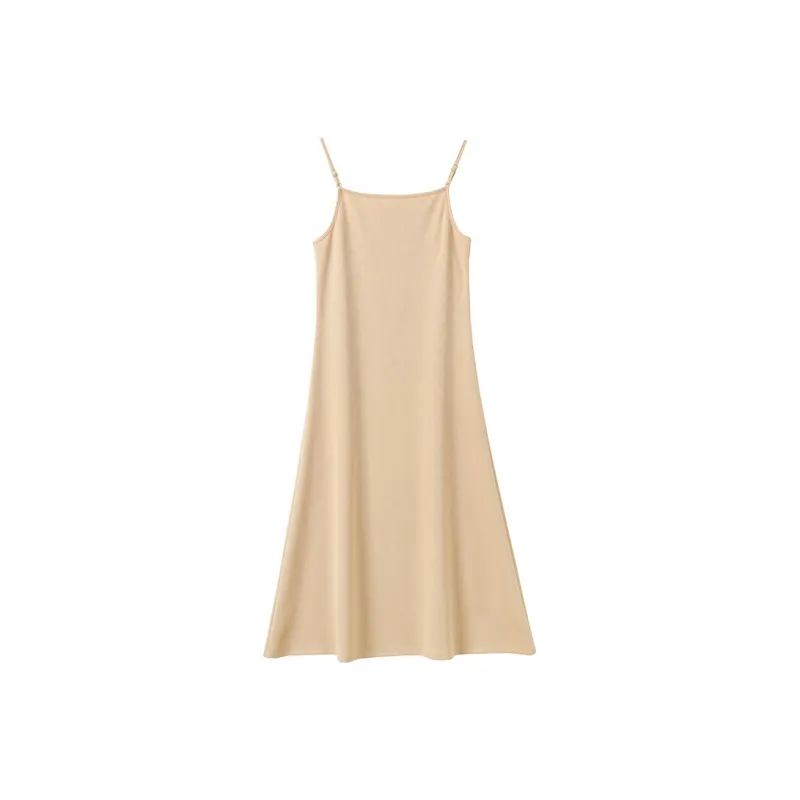 Mu Qingqing Slip Dresses Women's Khaki-1