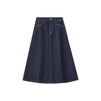SENTUBILA Denim Long Skirt Women's