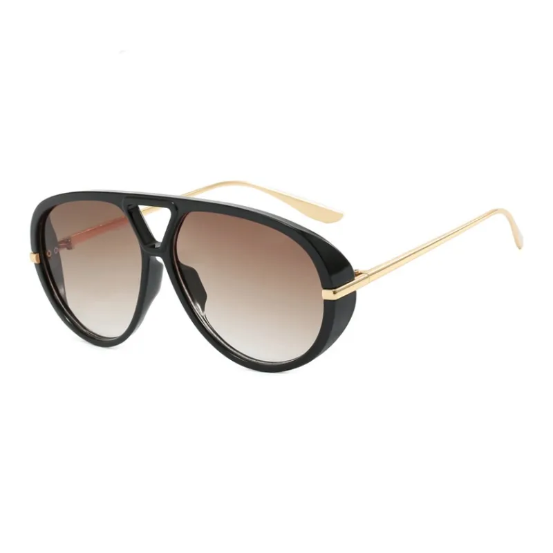 SOMAN PC Metal Aviator Sunglasses Unisex-4