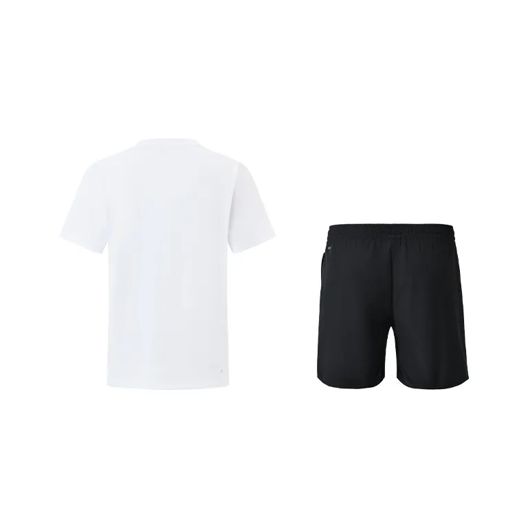 LiNing Badminton Series Casual Sportswear Unisex White Black-1