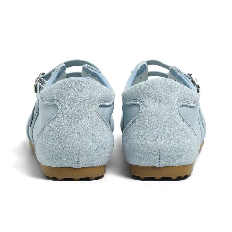 HUANQIU Abrasion Resistant, Breathable, Lightweight Low Top Casual Shoes Women's Blue-5