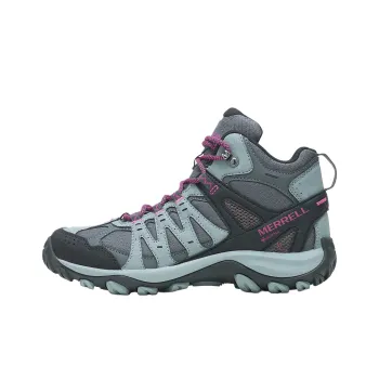 MERRELL Accentor 3 Anti Slip Wear Resistant Mid Top Hiking Shoes Women's Gray Blue