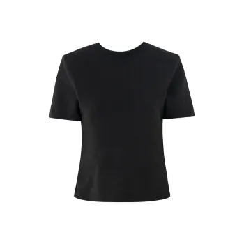 SOON FLOWER Crop Top Women's Black