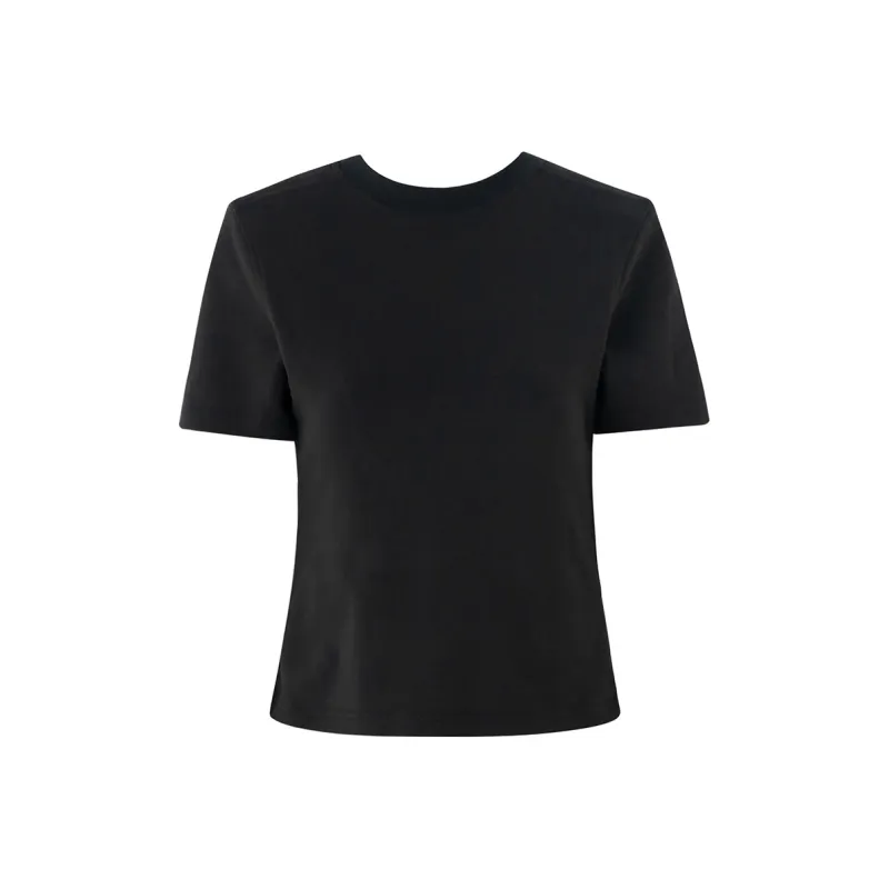 SOON FLOWER Crop Top Women's Black-0