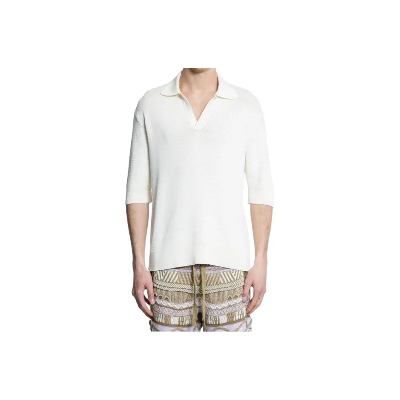 LANEUS Polo Shirts Men Beige-0