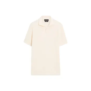 Massimo Dutti Polo Shirts Men Ecru