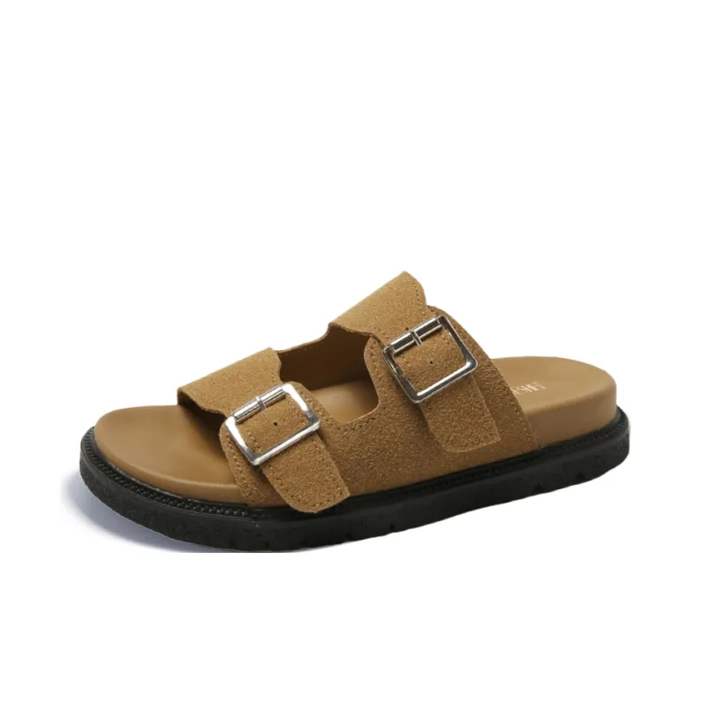 GESHE Rubber Sole Abrasion Resistant Slide Slippers Women's-4
