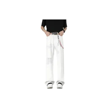 FALIAMS Jeans Unisex White