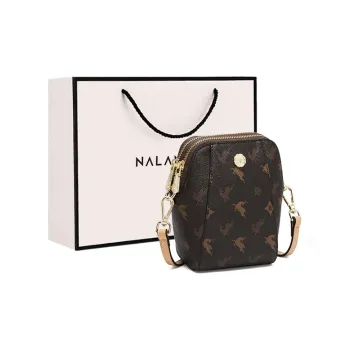 Narandu PVC Cell Phone Pouch Mini Women's Coffee