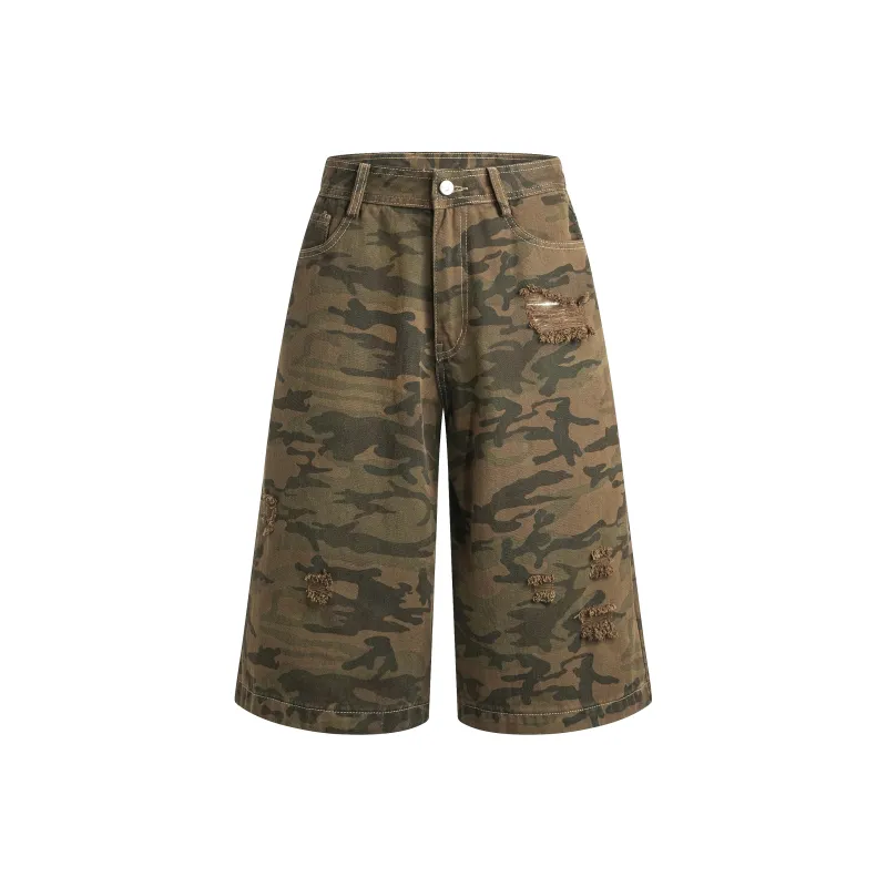 ORMY Denim Shorts Unisex Camouflage-4