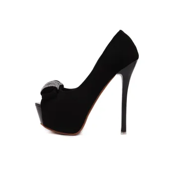 Lan Miao Slim Heel High Heels Women's Black