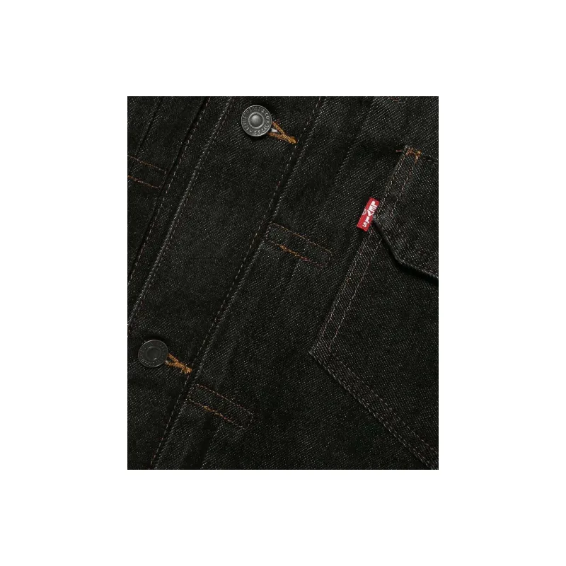 Levi's x Beams Co brand SS25 Denim Jacket Men's Black-3
