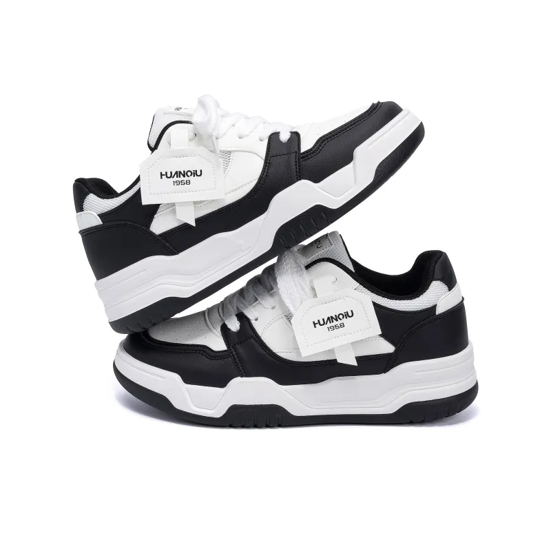 HUANQIU Coverage Lightweight And Breathable Low Top Skateboard Shoes Men's-4