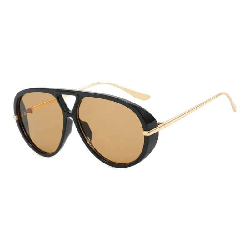 SOMAN PC Metal Aviator Sunglasses Unisex-2