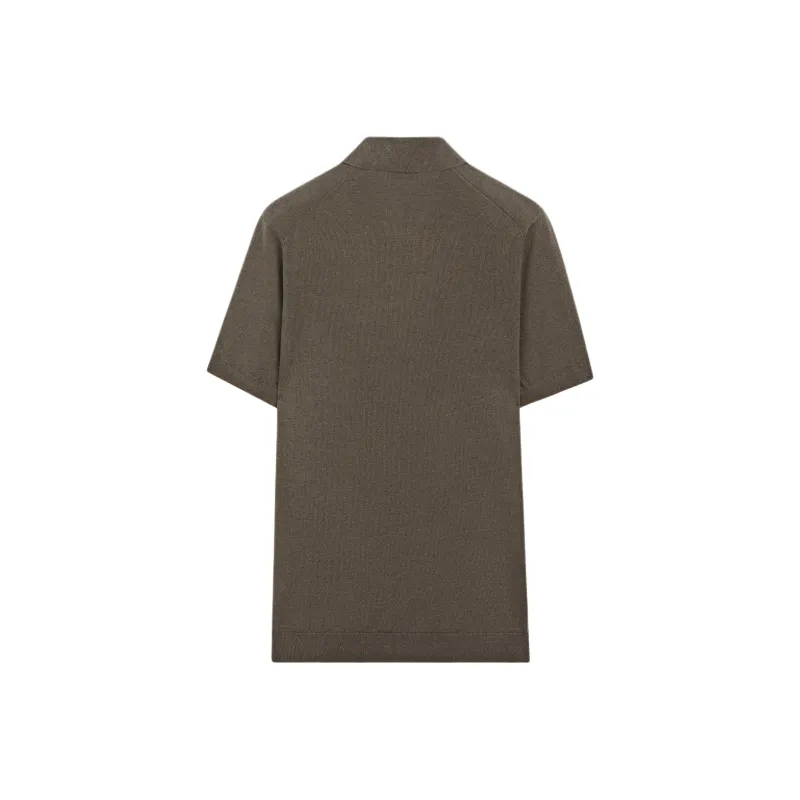 Massimo Dutti Polo Shirts Men Black Gray Color-1