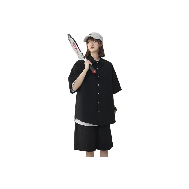 Fakeyoung Shirt Matching Set Unisex-0
