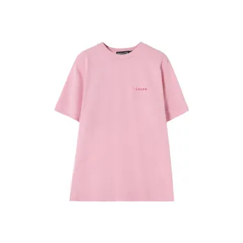 SOON FLOWER Drop Shoulder Sleeve T Shirt Women's Pink
