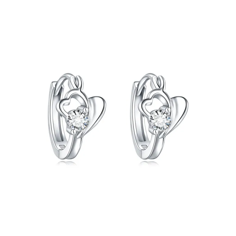KwOnline S925 Silver Earrings Women's-0
