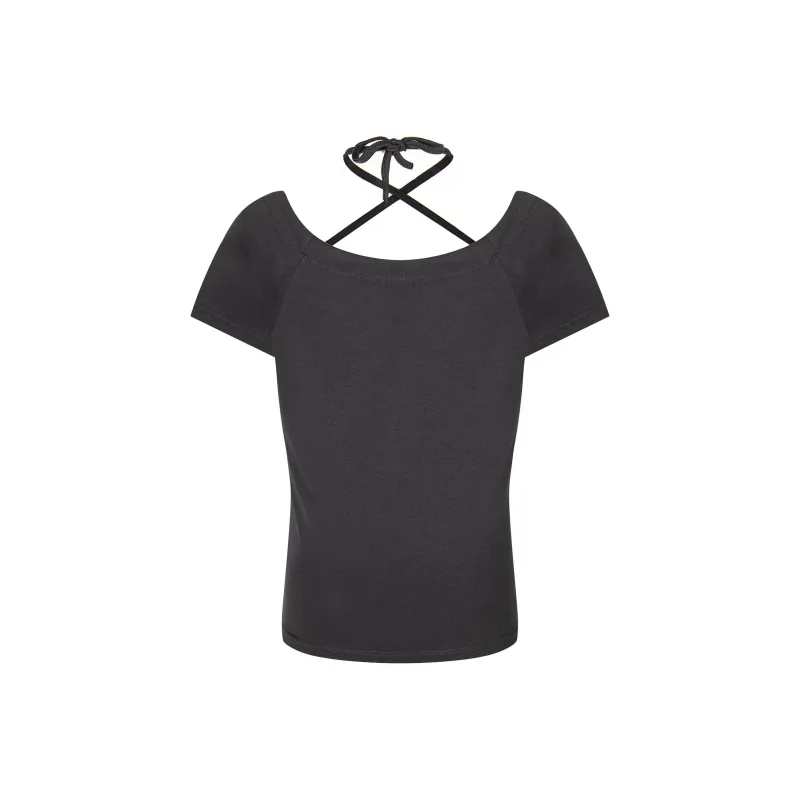 YINLEI T Shirts Women's Dark Gray-1