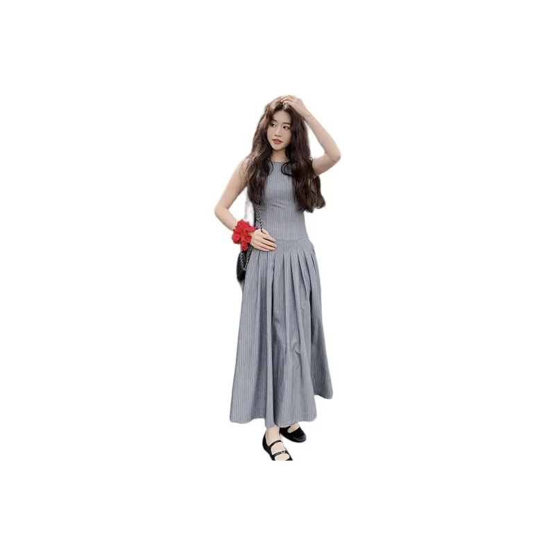 TEME Sleeveless Dresses Women's Gray-0