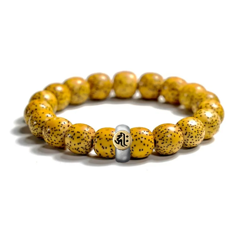 Ryukyu Star Moon Bodhi Seeds Chinese Zodiac Guardian Beaded Bracelet Unisex-5